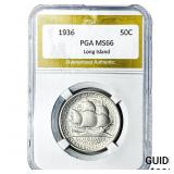 1936 Long Island Half Dollar PGA MS66