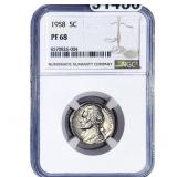 1958 Jefferson Nickel NGC PF68