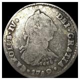 1789-PR Bolivia Charles IV Silver 1 Real