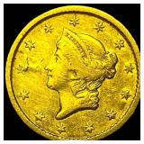 1850 Gold $1 Liberty Head NEARLY UNCIRCULATED