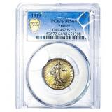 1919 1 FR francaise Republique PCGS MS64