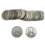 [20 CoIns] 1950-1963 Franklin Half Dollar