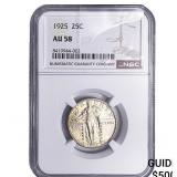1925 Standing Liberty Quarter NGC AU58