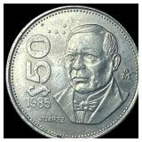 1985 Mexico Copper Nickel 50 Pesos