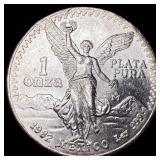 1982 Mexico Silver 1 Onza Libertad SUPERB GEM BU