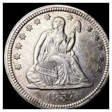 1857 Seated Liberty Quarter CLOSELY UNCIRCULATED