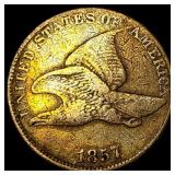 1857 Flying Eagle Cent NEARLY UNCIRCULATED