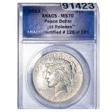 2023 Silver Peace Dollar ANACS MS70