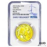 2023 1oz Gold Buffalo $50 Early Releases NGC MS70