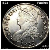 1823 Patched 3 Capped Bust Half Dollar CHOICE AU