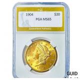 1904 $20 Gold Double Eagle PGA MS65
