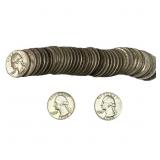 [40 Coins] Mixed Dates Washington Silver Quarter