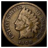 1908-S Indian Head Cent LIGHTLY CIRCULATED