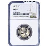 1958 Jefferson Nickel NGC PF68