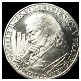 1957 Czechoslovakia Silver 10 Korun Proof