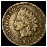 1908-S Indian Head Cent LIGHTLY CIRCULATED