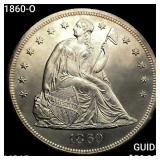 1860-O Seated Liberty Dollar GEM BU