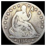 1855-O Silver Seated Liberty Half Dollar LIGHTLY C