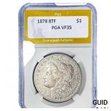 1878 8TF Morgan Silver Dollar PGA VF35