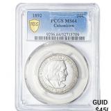 1892 Columbia Half Dollar PCGS MS64