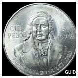 1979 Mexico SIlver 100 Pesos .643 ASW