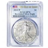 2023-W Burnished SE $1 1oz  PCGS SP70