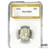 1911 Barber Quarter PGA MS65
