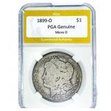 1899-O Morgan Silver Dollar PGA Genuine Micro O