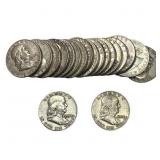 [20 Coins] Mixed Dates Franklin Half Dollar