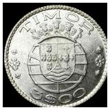 1958 Portugal, Timor Silver 3 Escudos