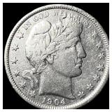 1904 Silver Barber Half Dollar LIGHTLY  CIRCULATE