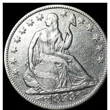 1853-O Arrows/Rays Seated Liberty Half Dollar CLO