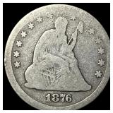 1876 Seated Liberty Quarter NICELY CIRCULATED