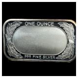 This is a 1 oz .999 Fine Silver Bar with a Confede
