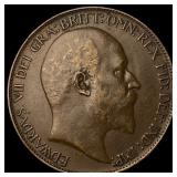1910 Great Britain Bronze 1/2 Penny