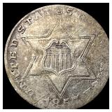 1851 Silver Three-Cent Piece NEARLY UNCIRCULATED