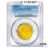 1897 $10 Gold Eagle PCGS MS63