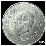 1953Mo Mexico Silver 5 Pesos