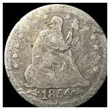 1854 Arrows Seated Liberty Quarter NICELY CIRCULAT