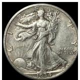 1934-S Silver Half Dollar Walking Liberty NEARLY U