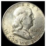 1949-S Silver Half Dollar Franklin CHOICE BU