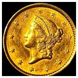1851 Gold $1 Liberty Head CLOSELY UNCIRCULATED