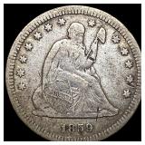 1859 Seated Liberty Quarter LIGHTLY CIRCULATED