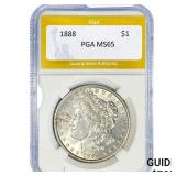 1888 Morgan Silver Dollar PGA MS65