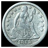 1853 Arrows Seated Liberty Dime NEARLY  UNCIRCULA