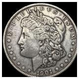 1901 Morgan Silver Dollar NEARLY UNCIRCULATED