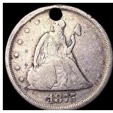 1875 Silver Twenty Cent Piece NICELY CIRCULATED