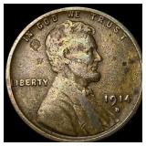 1914-D Lincoln Wheat Cent LIGHTLY CIRCULATED