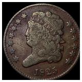 1825 Classic Head Half Cent LIGHTLY CIRCULATED