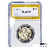 1939 Washington Silver Quarter PGA MS67